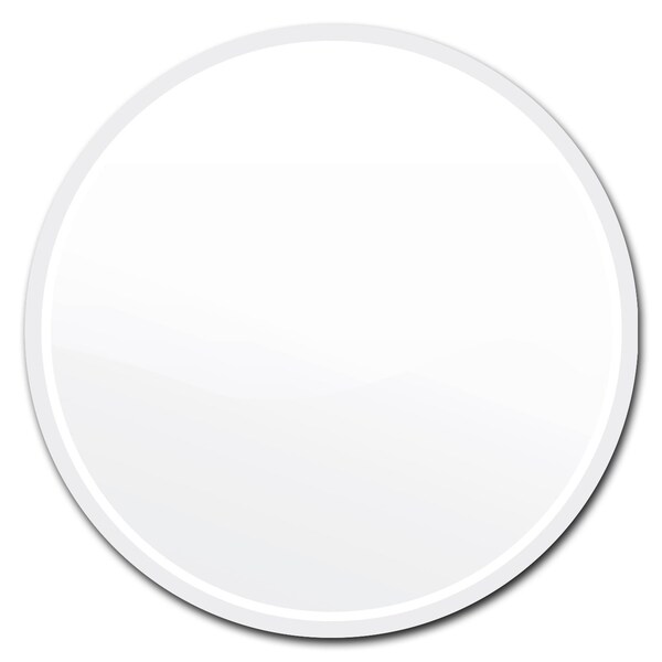 White Circle Corrugated Plastic Sign